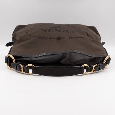 Canapa Hobo Brown Canvas