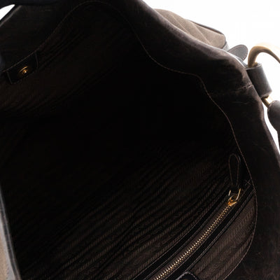 Canapa Hobo Brown Canvas
