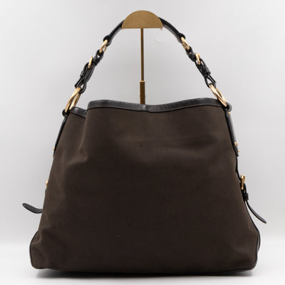 Canapa Hobo Brown Canvas