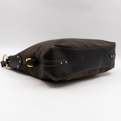 Canapa Hobo Brown Canvas