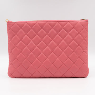 Casino Medium O Case Pink Leather with Charms