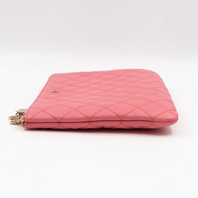 Casino Medium O Case Pink Leather with Charms