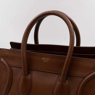Mini Luggage Brown Leather