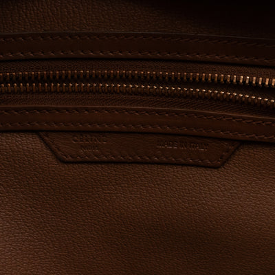 Mini Luggage Brown Leather