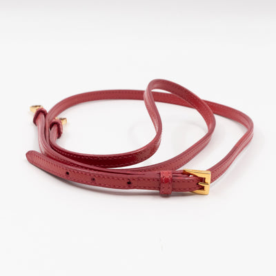 Promenade Mini Red Saffiano Vernice Leather