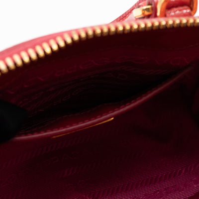 Promenade Mini Red Saffiano Vernice Leather