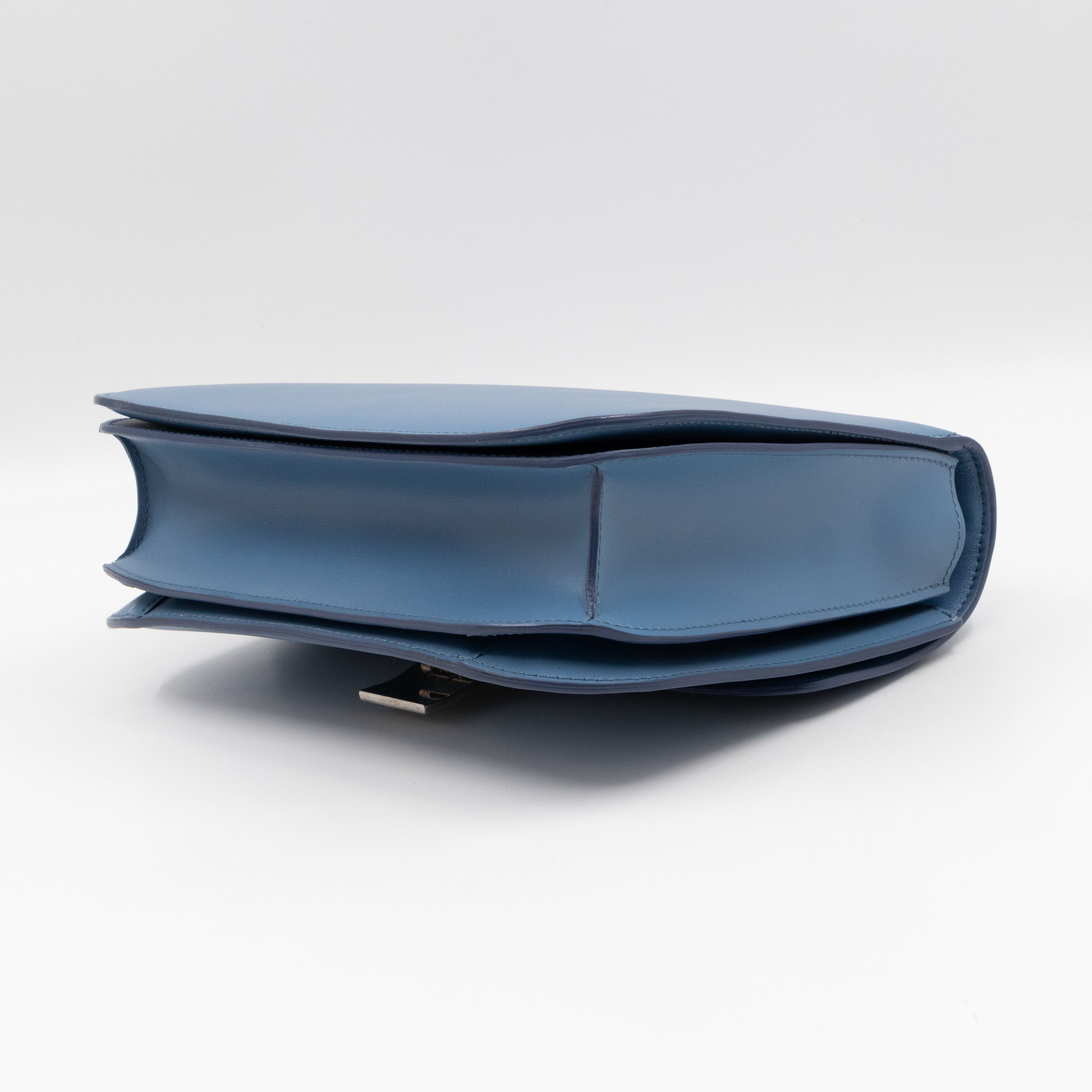 Classic Box Medium Blue Leather