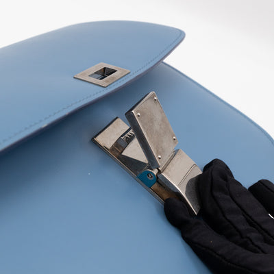 Classic Box Medium Blue Leather