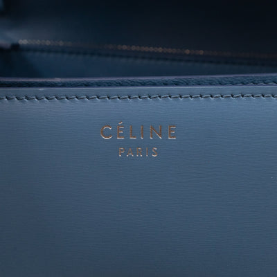 Classic Box Medium Blue Leather