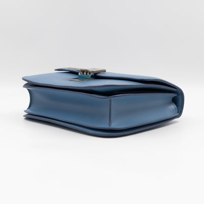 Classic Box Medium Blue Leather