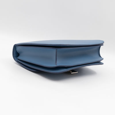Classic Box Medium Blue Leather