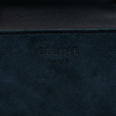 Classic Box Small Green Suede & Black Leather