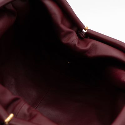 The Pouch Clutch Leather Burgundy