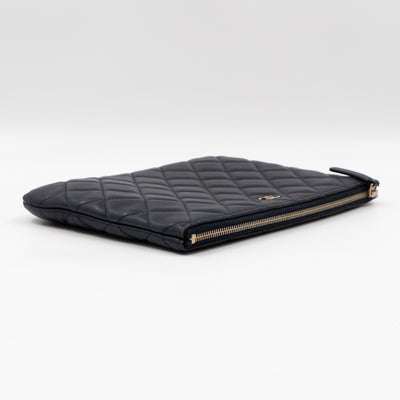 Classic Medium O Case Navy Leather