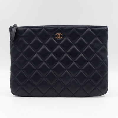Classic Medium O Case Navy Leather