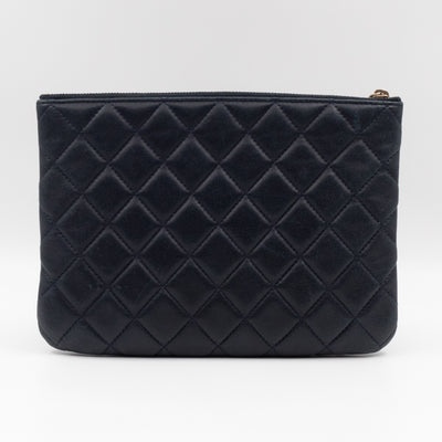 Classic Medium O Case Navy Leather