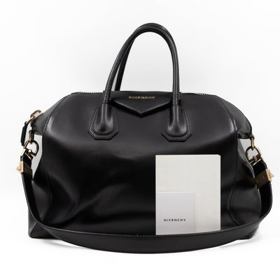 Antigona Large Black Leather