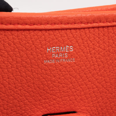 Evelyne III 33 Orange Feu Leather