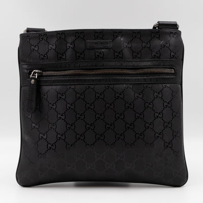 Messenger Crossbody Bag GG Imprime Black