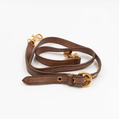 Grommet Tote Caramel Chevron Leather