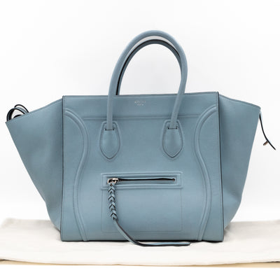 Phantom Medium Luggage Slate Blue Leather