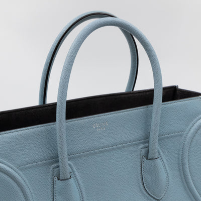 Phantom Medium Luggage Slate Blue Leather