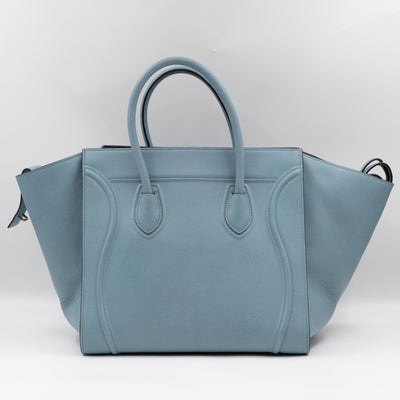 Phantom Medium Luggage Slate Blue Leather