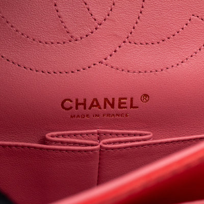 2.55 Reissue 225 Medium Red Chevron Leather