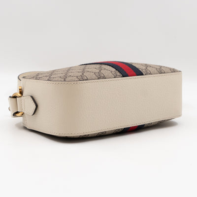 Ophidia Crossbody Bag GG Supreme White Leather