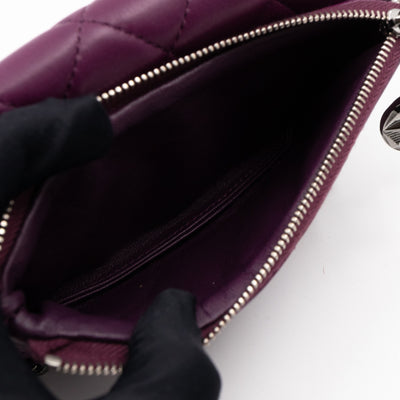 Mini Mineral Nights Flap Crossbody Bag Purple Leather