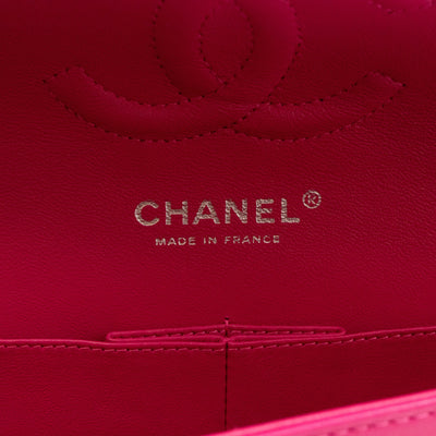Classic Double Flap Medium Pink Patent Leather