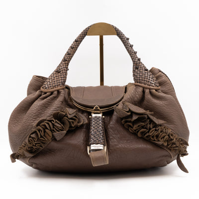 Spy Nappa Wisteria Taupe Leather