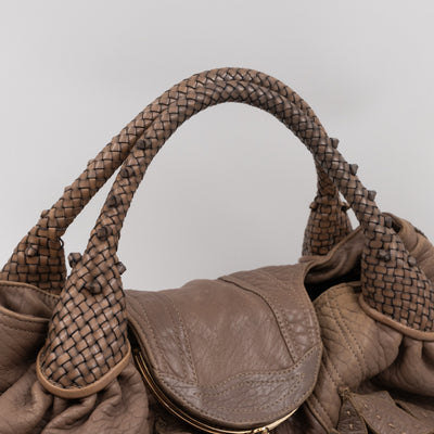 Spy Nappa Wisteria Taupe Leather