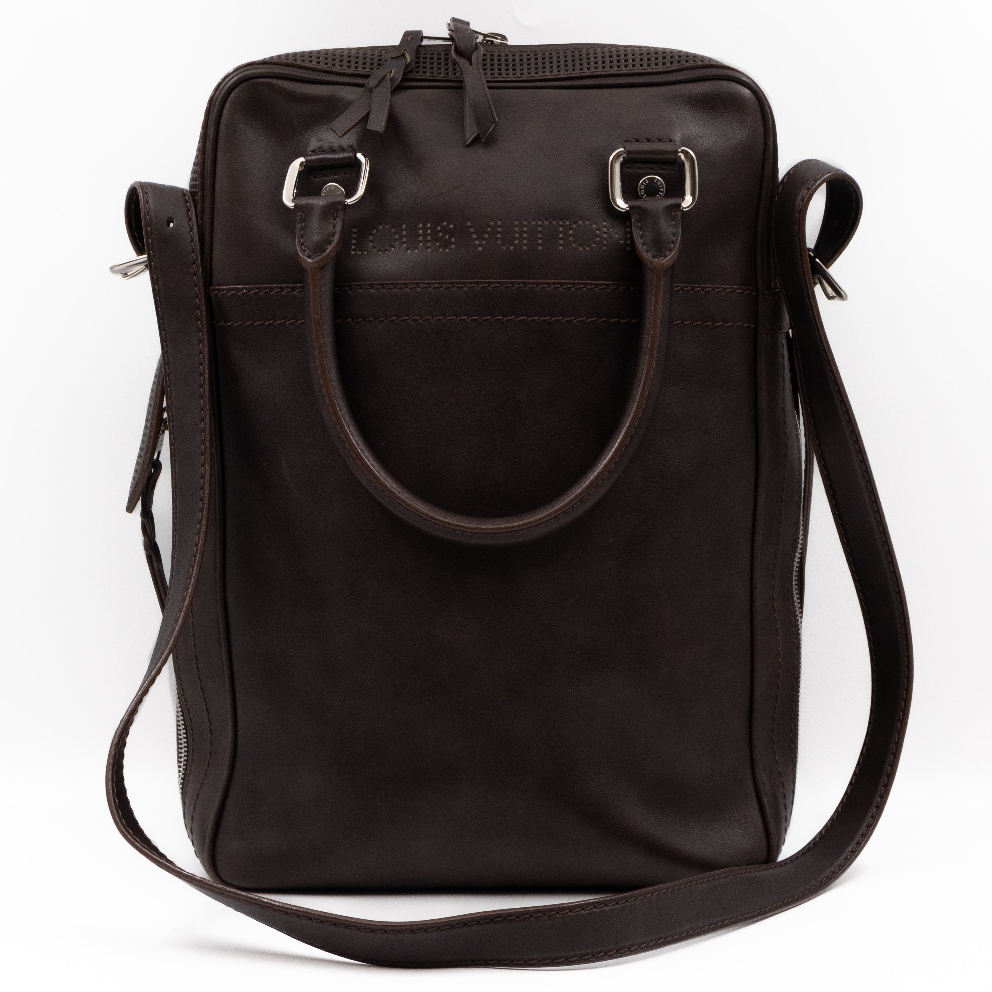 Bequia Porte Document Vertical Brown Leather