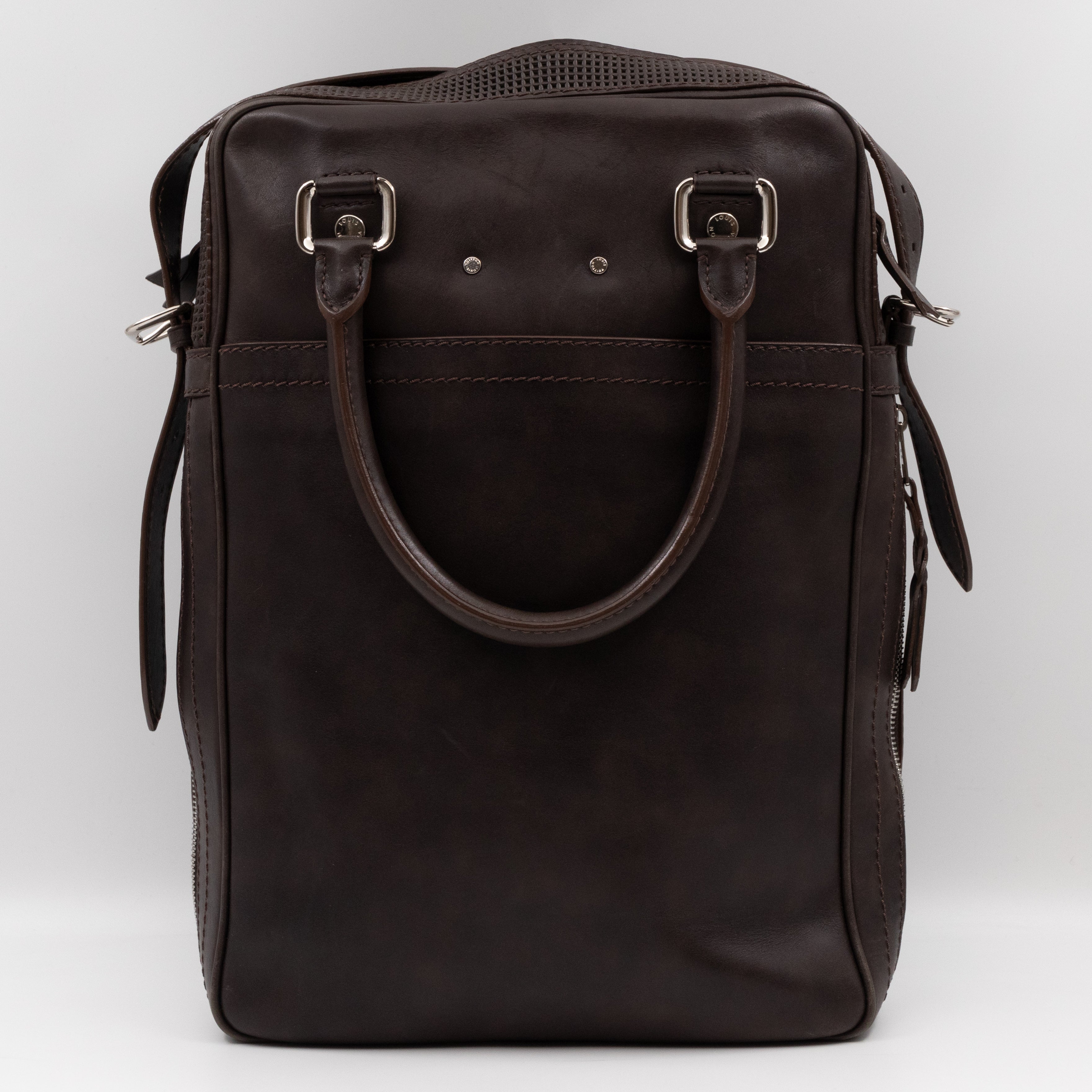 Bequia Porte Document Vertical Brown Leather