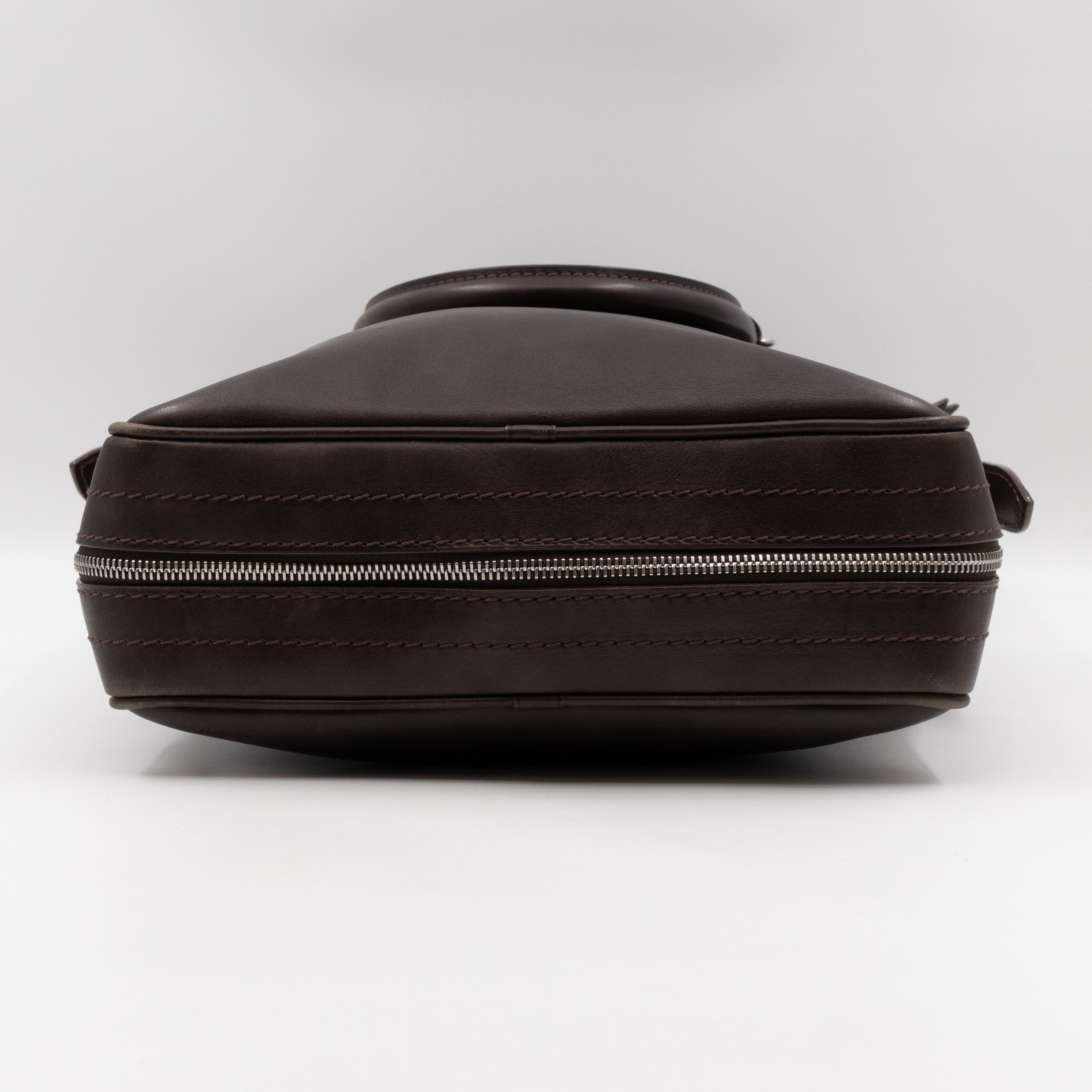 Bequia Porte Document Vertical Brown Leather