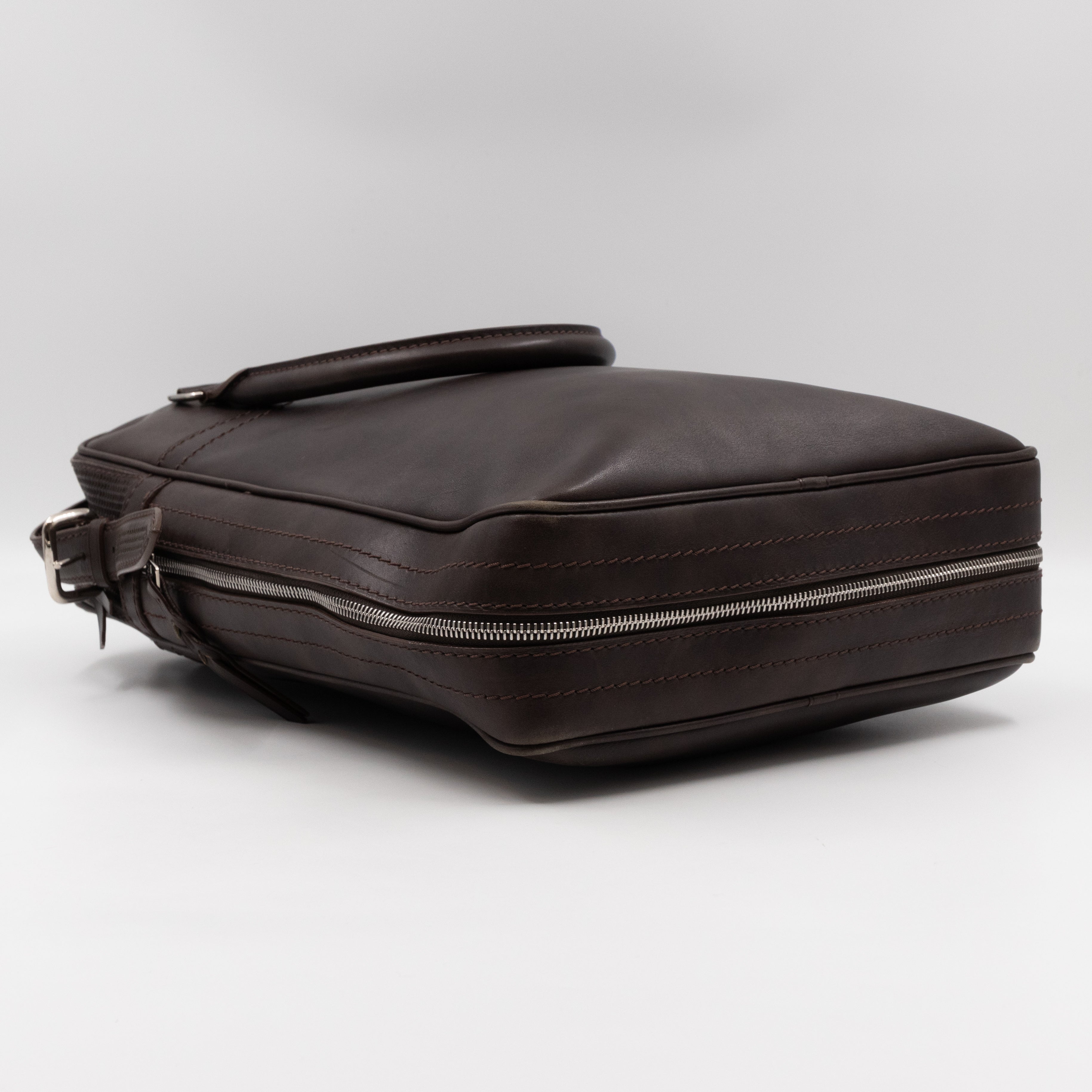 Bequia Porte Document Vertical Brown Leather