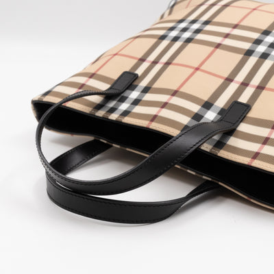 Tote Bag House Nova Check Coated Canvas