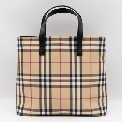 Tote Bag House Nova Check Coated Canvas