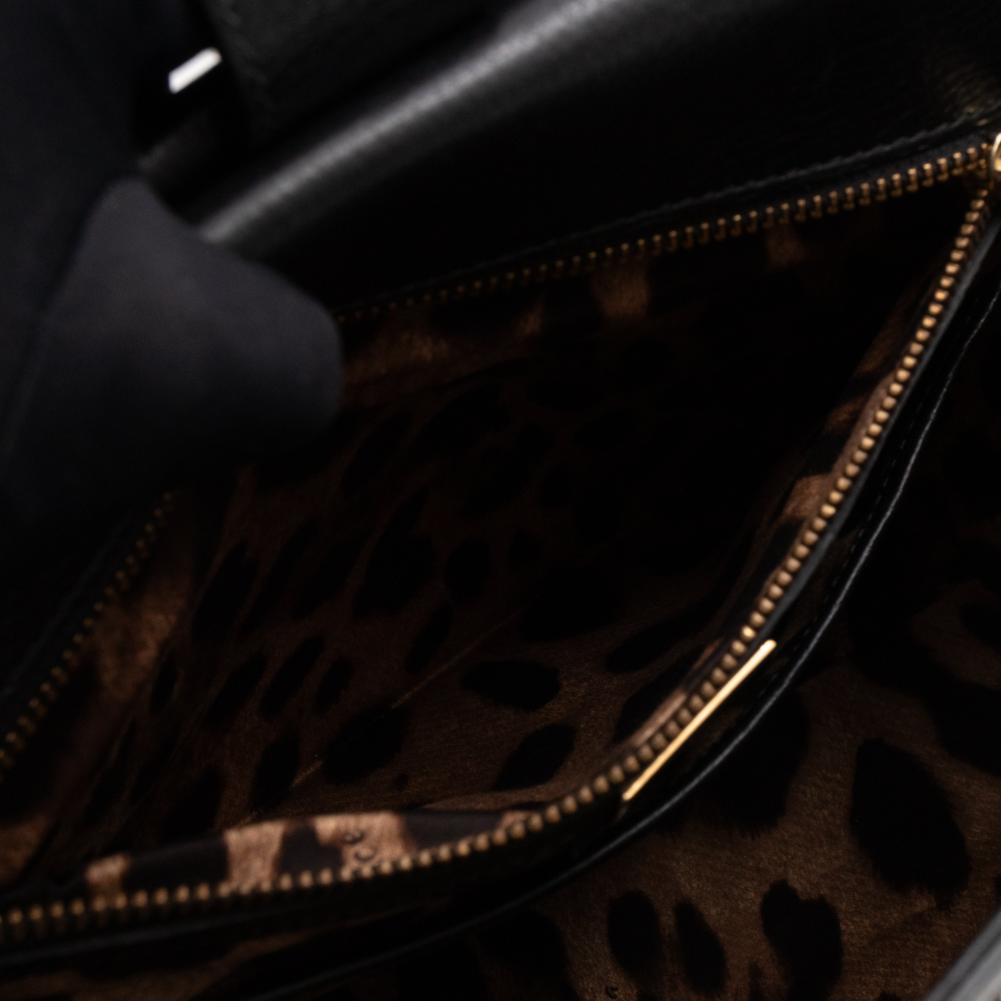 Sicily Large Black Dauphine Leather