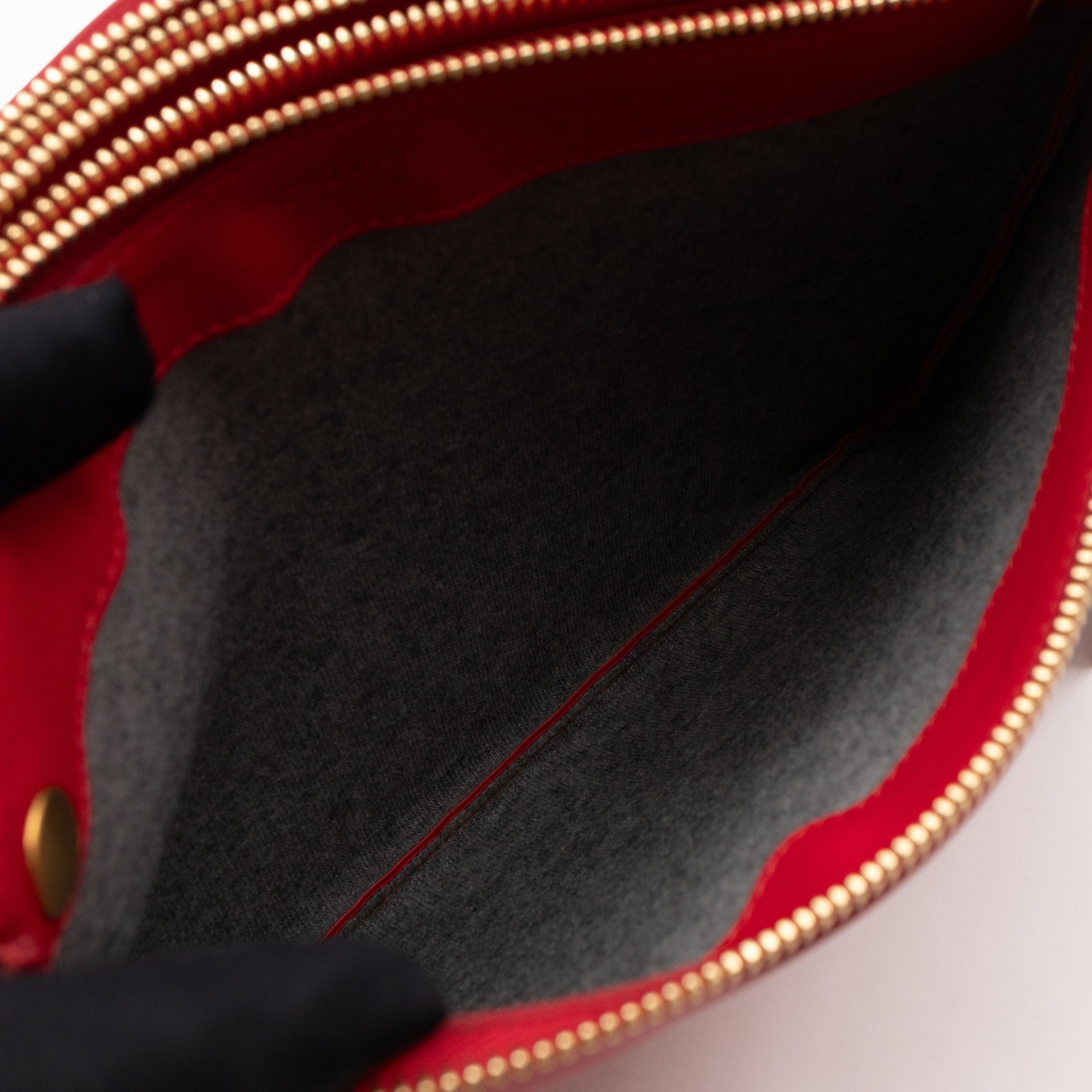 Large Trio Bag Red Leather