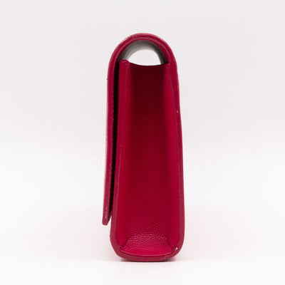 Kate Medium Clutch Pink Leather