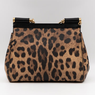 Sicily Medium Dauphine Leather Leopard