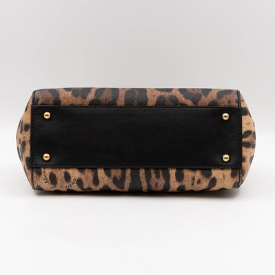 Sicily Medium Dauphine Leather Leopard