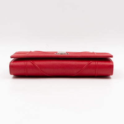 Diorama Croisiere Wallet On Chain Red Leather