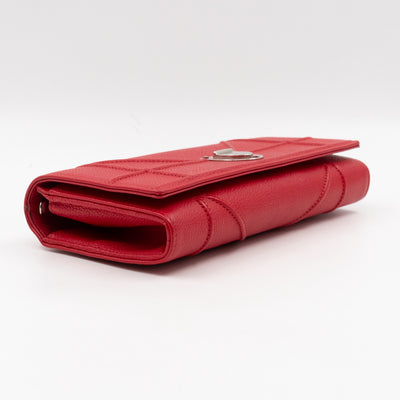 Diorama Croisiere Wallet On Chain Red Leather
