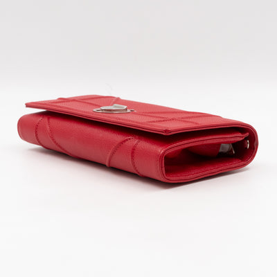 Diorama Croisiere Wallet On Chain Red Leather