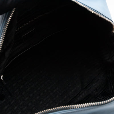 Duffle James Jean Large Blue Leather