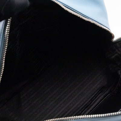 Duffle James Jean Large Blue Leather