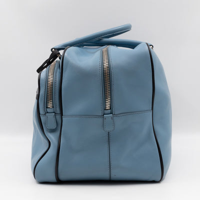 Duffle James Jean Large Blue Leather